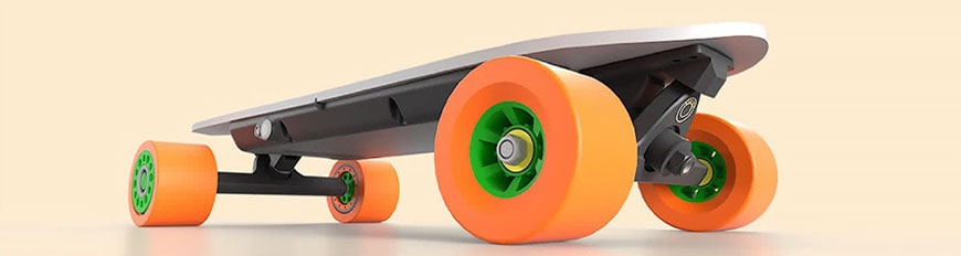 Custom model of skateboard designed in Fusion 360
